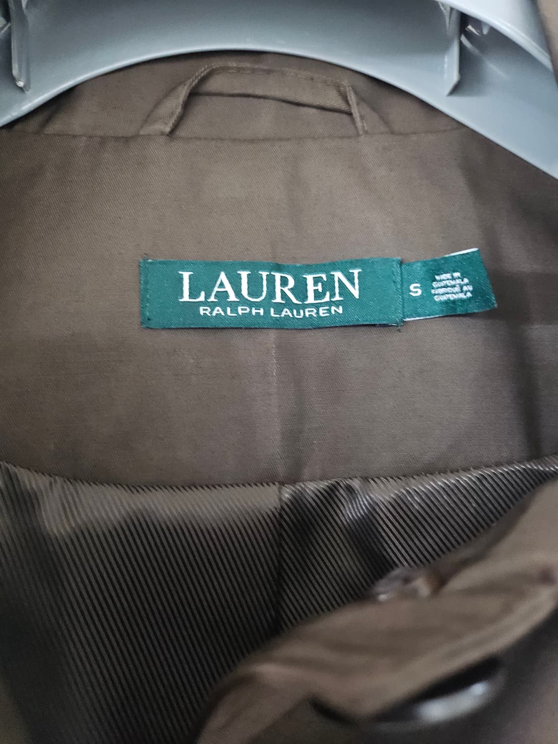 랄프로렌 여성 브라운 트렌치 코트 s 상품이미지3