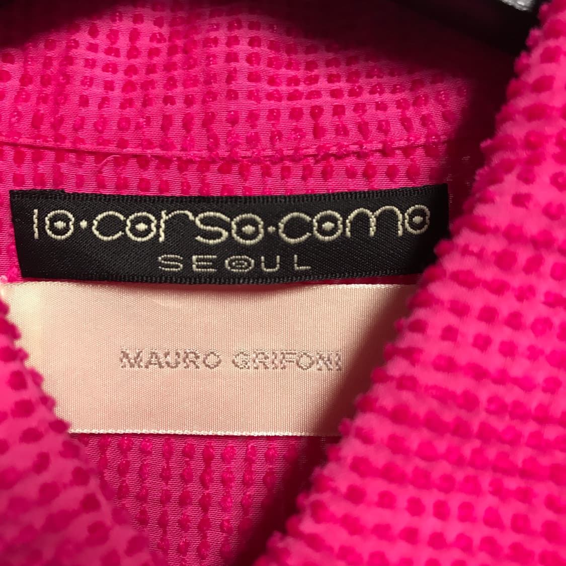 마우로 그리포니 핑크 셔츠 38(W) 상품이미지5