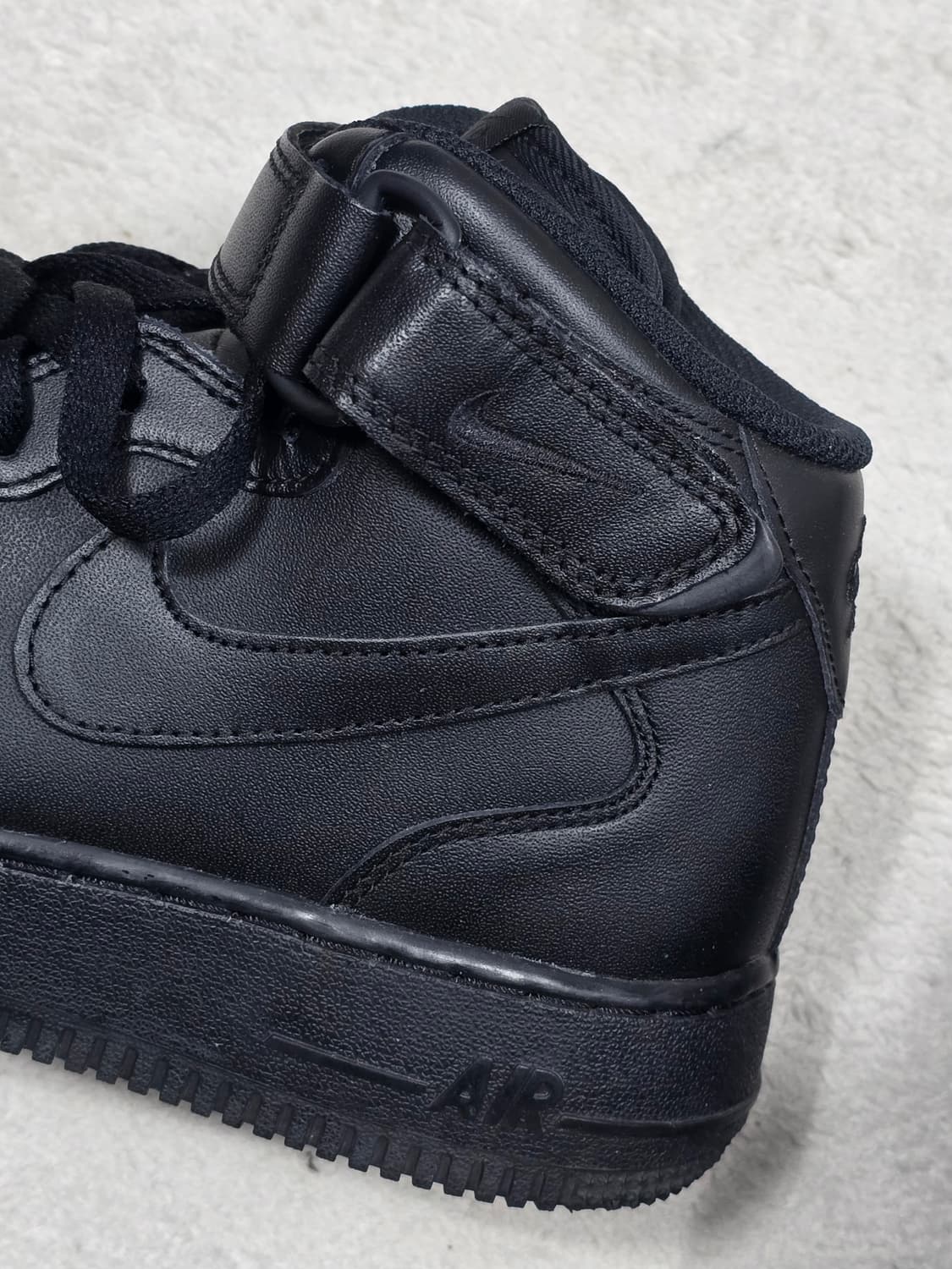 나이키 에어포스1 07 미드 올검 블랙 260 상품이미지5