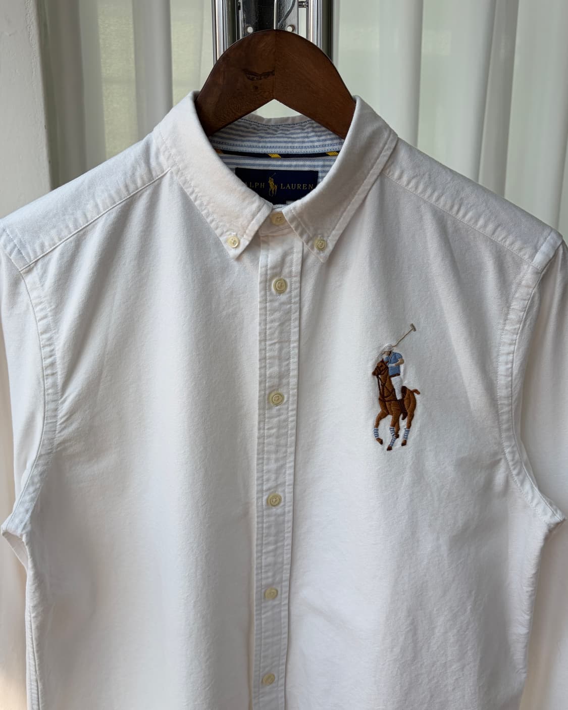 [L]폴로 랄프로렌 빅포니 치프키프 화이트 옥스포드 셔츠 상품이미지4