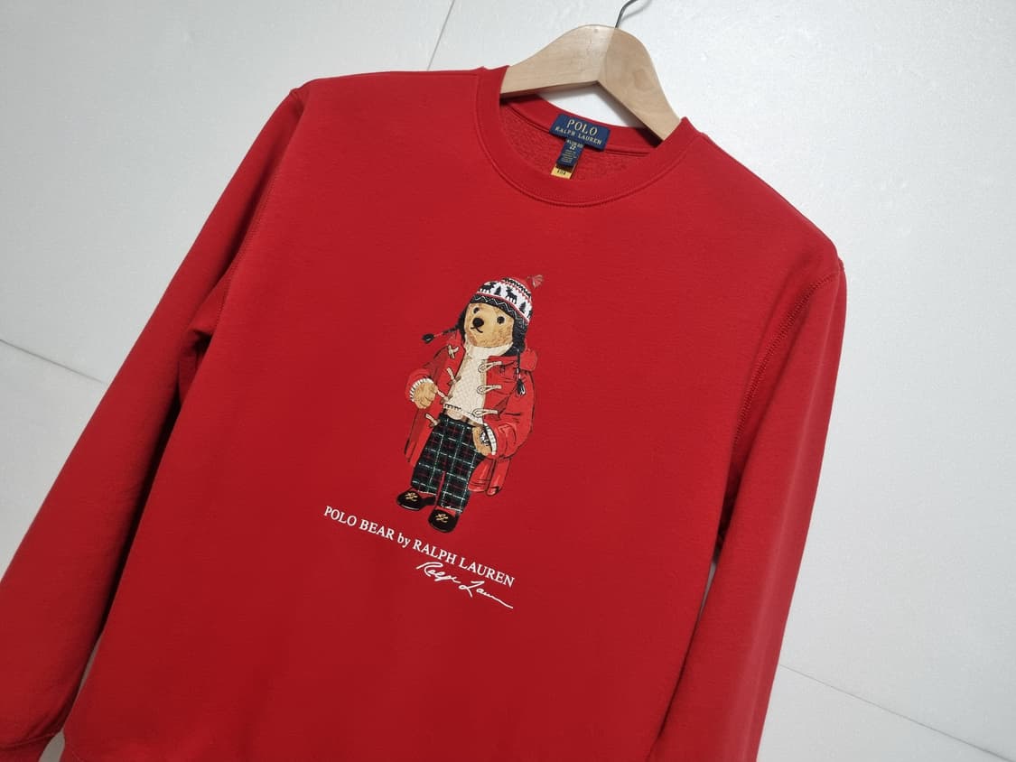 폴로 베어 2024 POLO 랄프로렌 QR 기모 맨투맨 긴팔티 상품이미지4