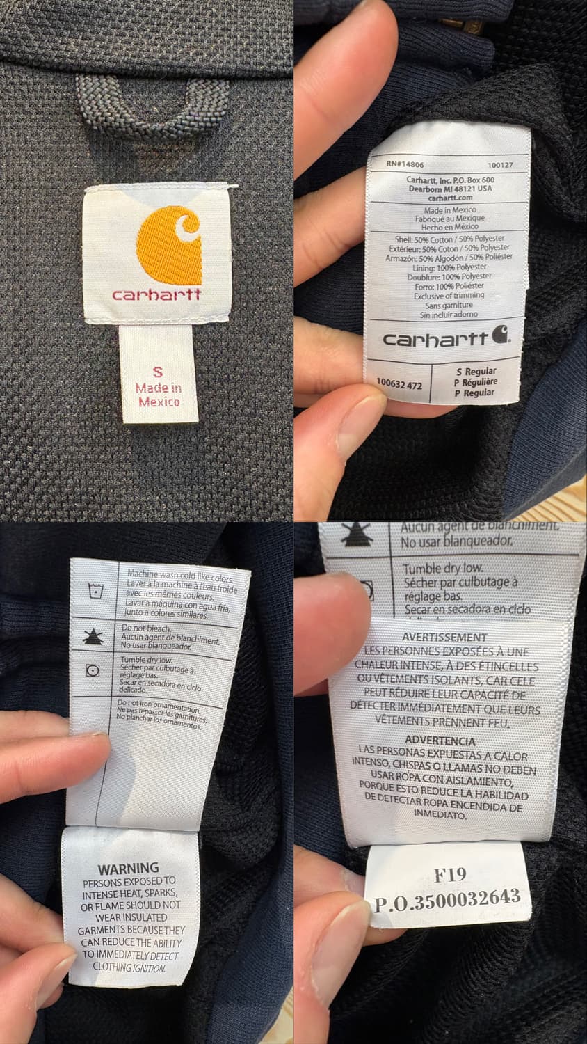 칼하트 레인디펜더 써멀 후드집업 상품이미지10