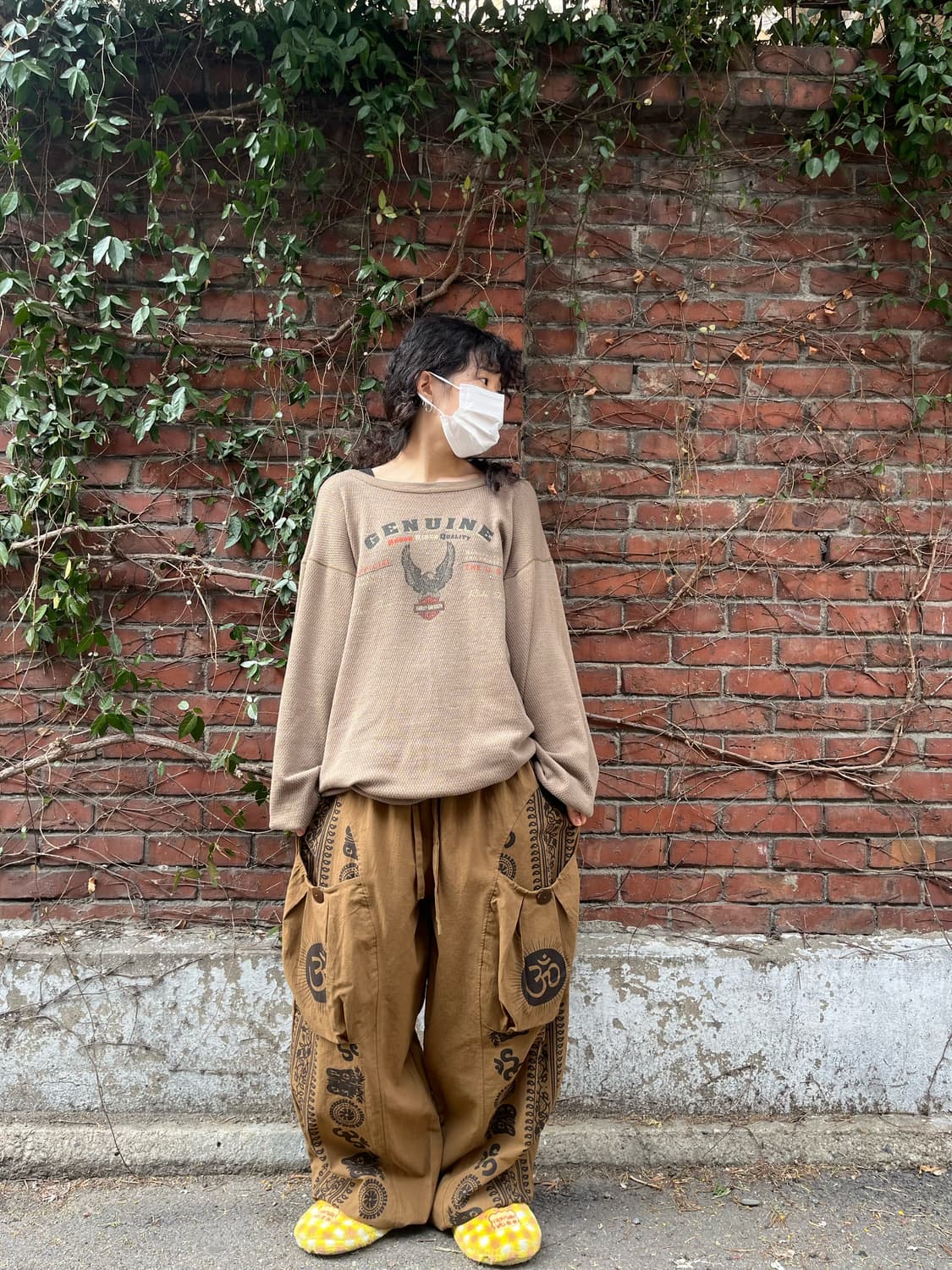 히피 에스닉 문양 와이드 벌룬 팬츠 상품이미지3