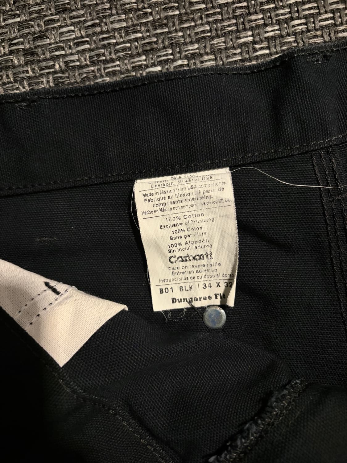 칼하트 더블니 B01 BLK 34 상품이미지7