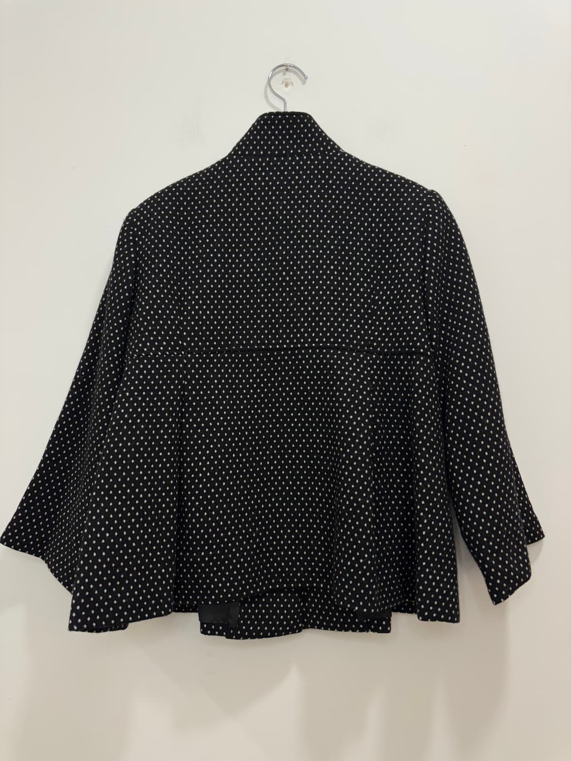 일본빈티지 도트 플레어 코트 상품이미지5