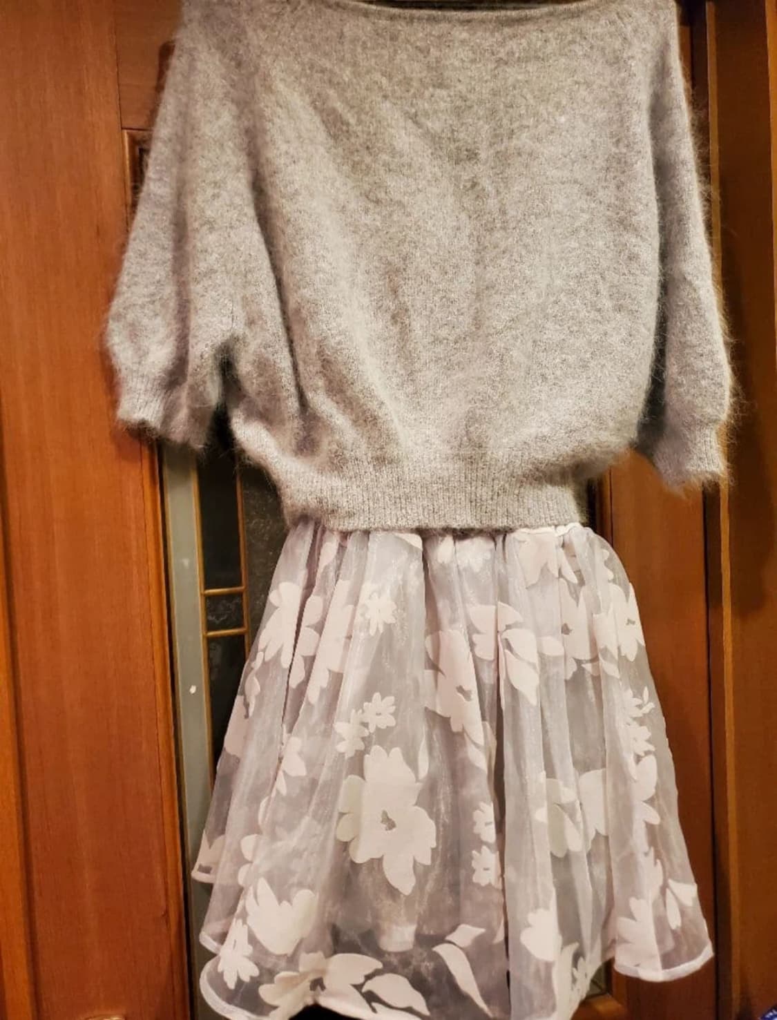 스나이델 앙고라 니트 나시 원피스 세트 일본 빈티지 상품이미지3