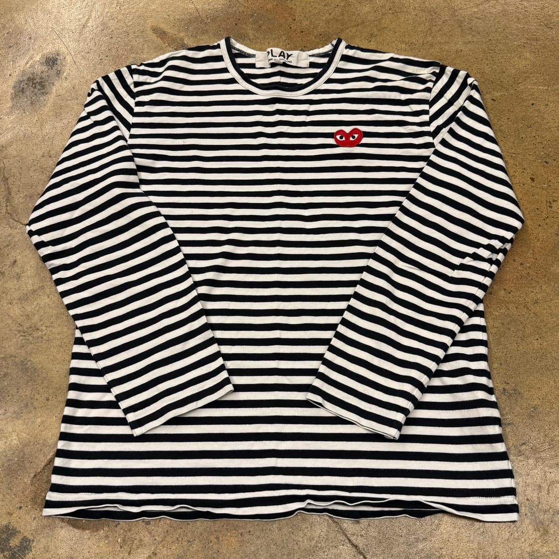 꼼데가르송 스트라이프 긴팔티셔츠 상품이미지2