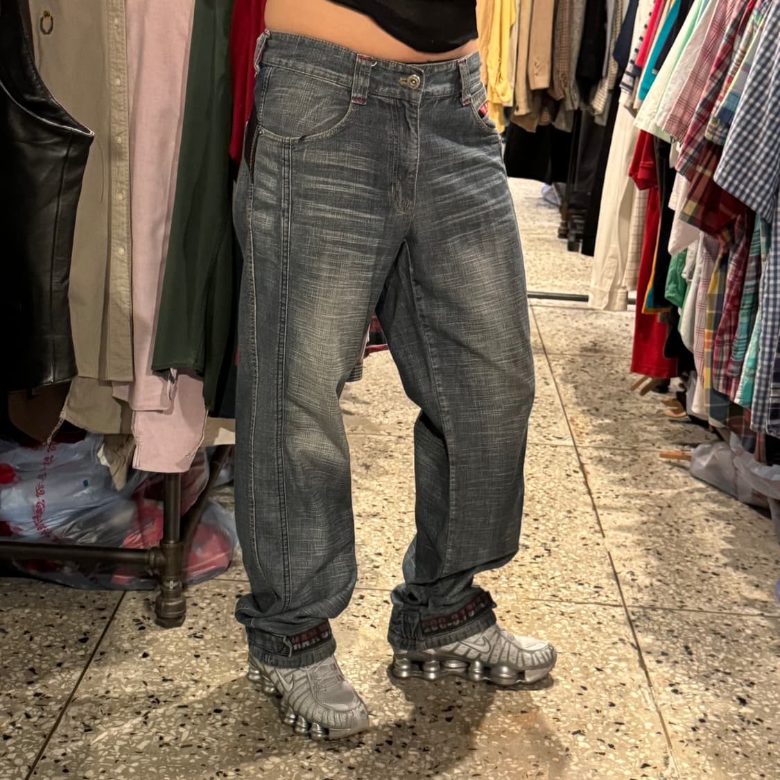 FUBU 푸부 디테일 베기 와이드 팬츠 상품이미지2