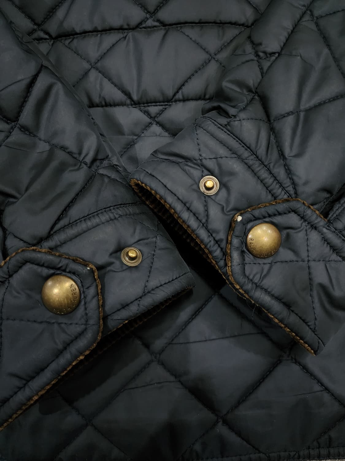 폴로 랄프로렌 코듀로이 카라 퀄팅 퀼팅 자켓 XL 상품이미지6