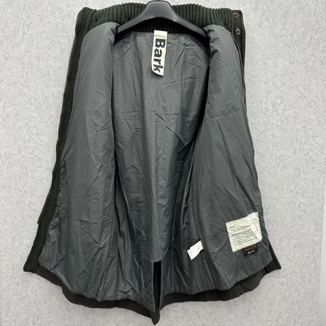 95 BARK 바크 남자 웰론 울 하프 니트패딩 상품이미지3