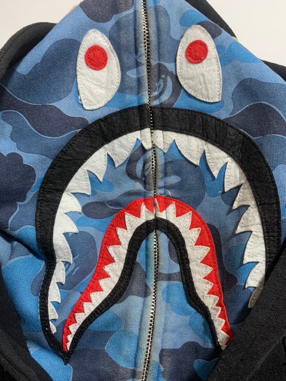 BAPE 샤크 후드집업 XL 블랙 상품이미지10
