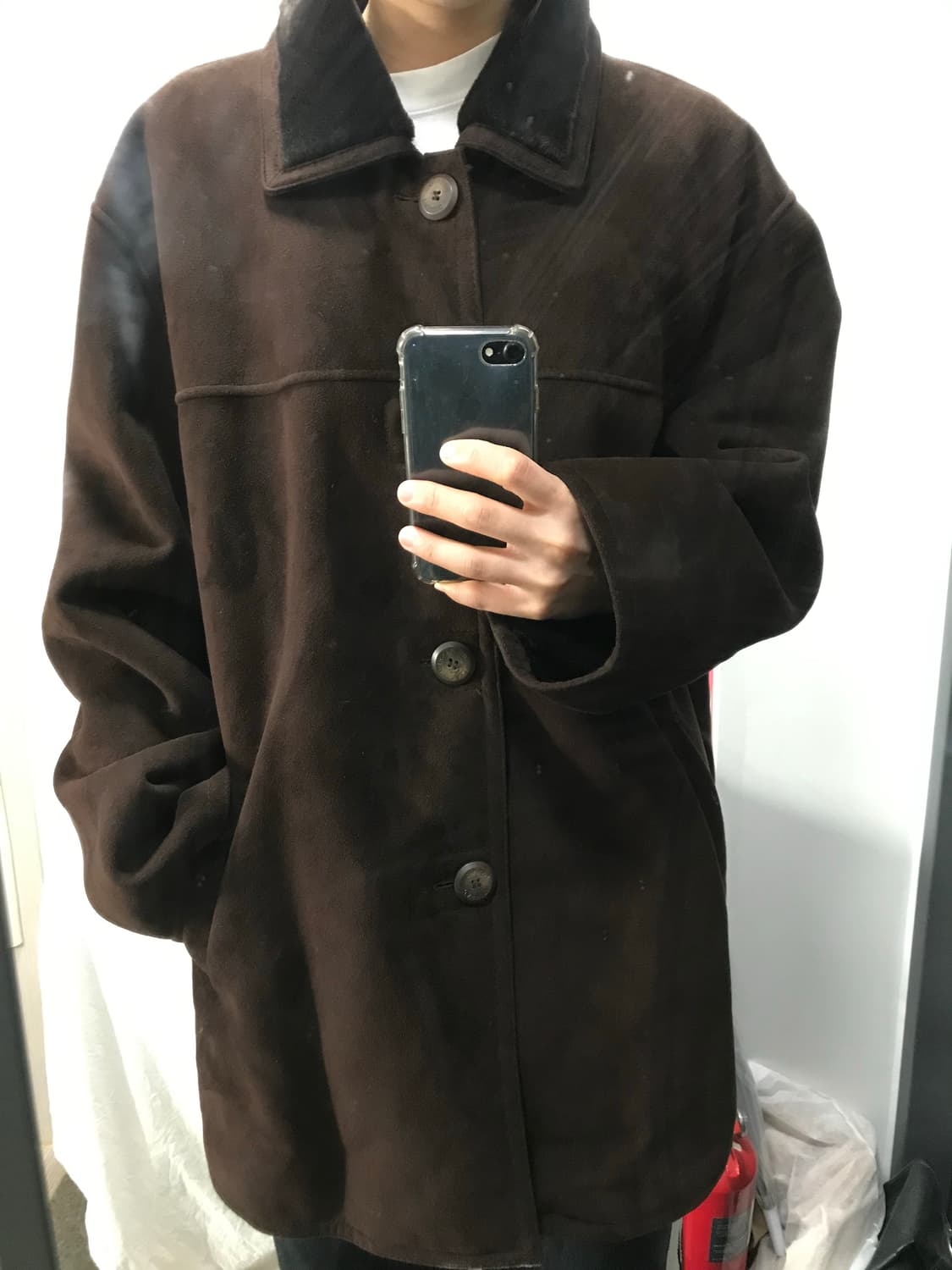 빈티지 스웨이드 하프코트 상품이미지6