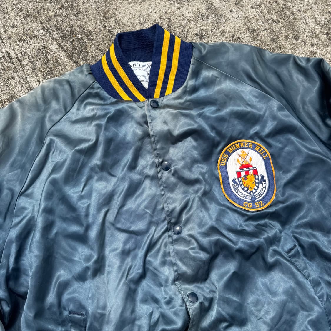 [XL] 90s Artex Bunker Hill 사틴 자켓 상품이미지5