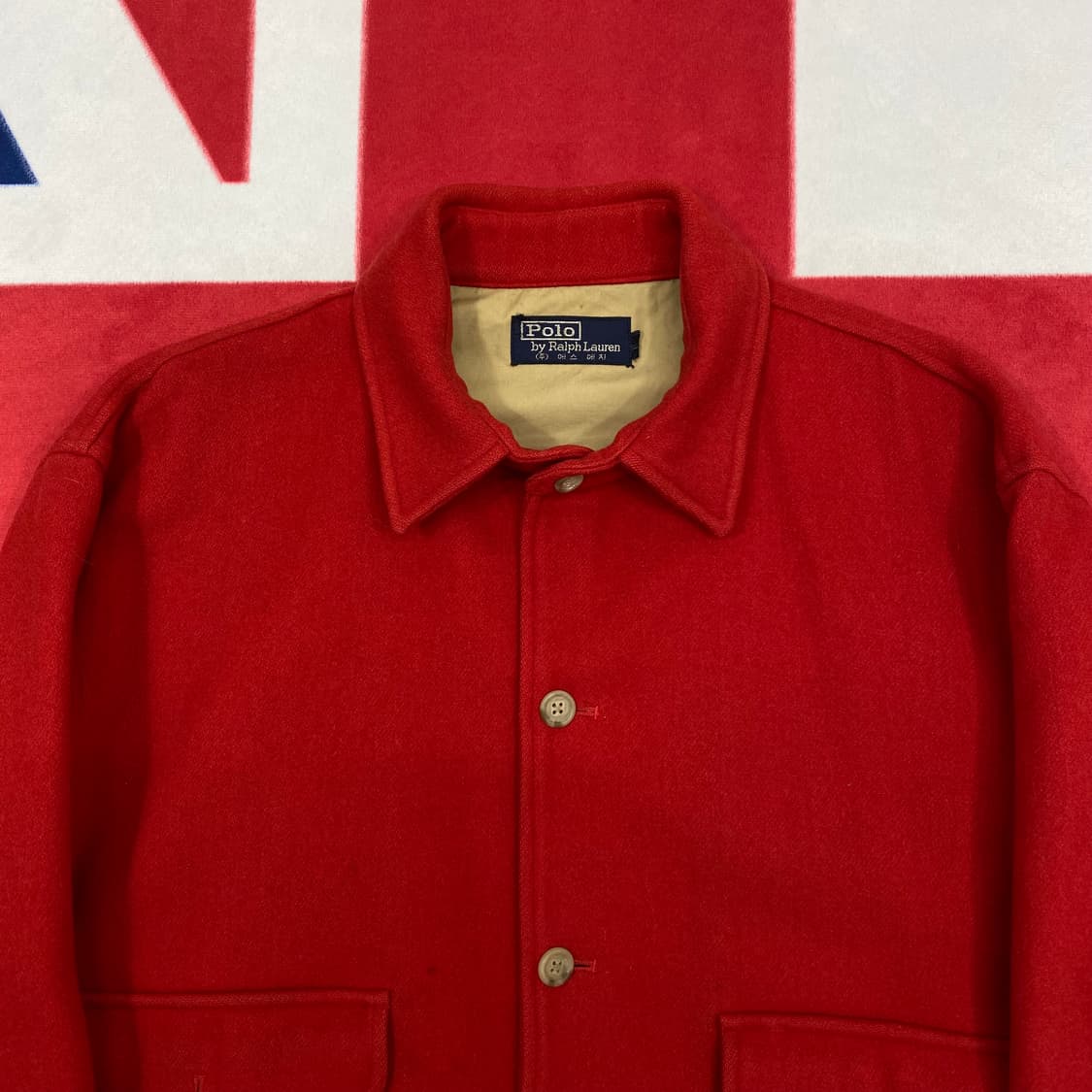 80s 폴로 에스에치 울자켓 실측 여성 L  상품이미지3