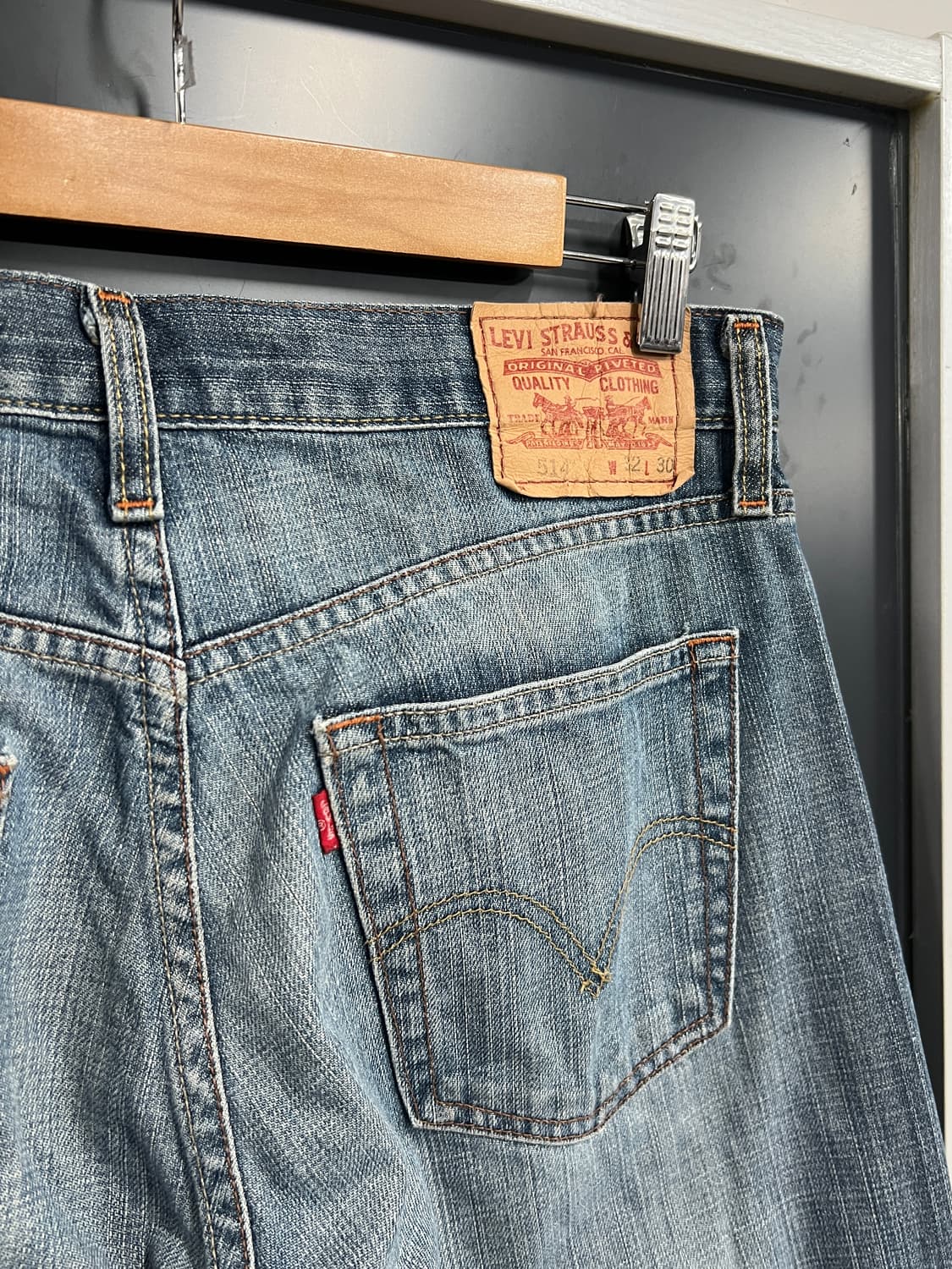 00s Levis 리바이스 514 슬림 스트레이트 데님 팬츠 상품이미지2