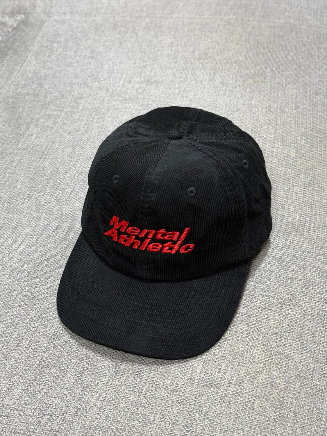 mental athletic 코듀로이캡 검/빨 상품이미지10