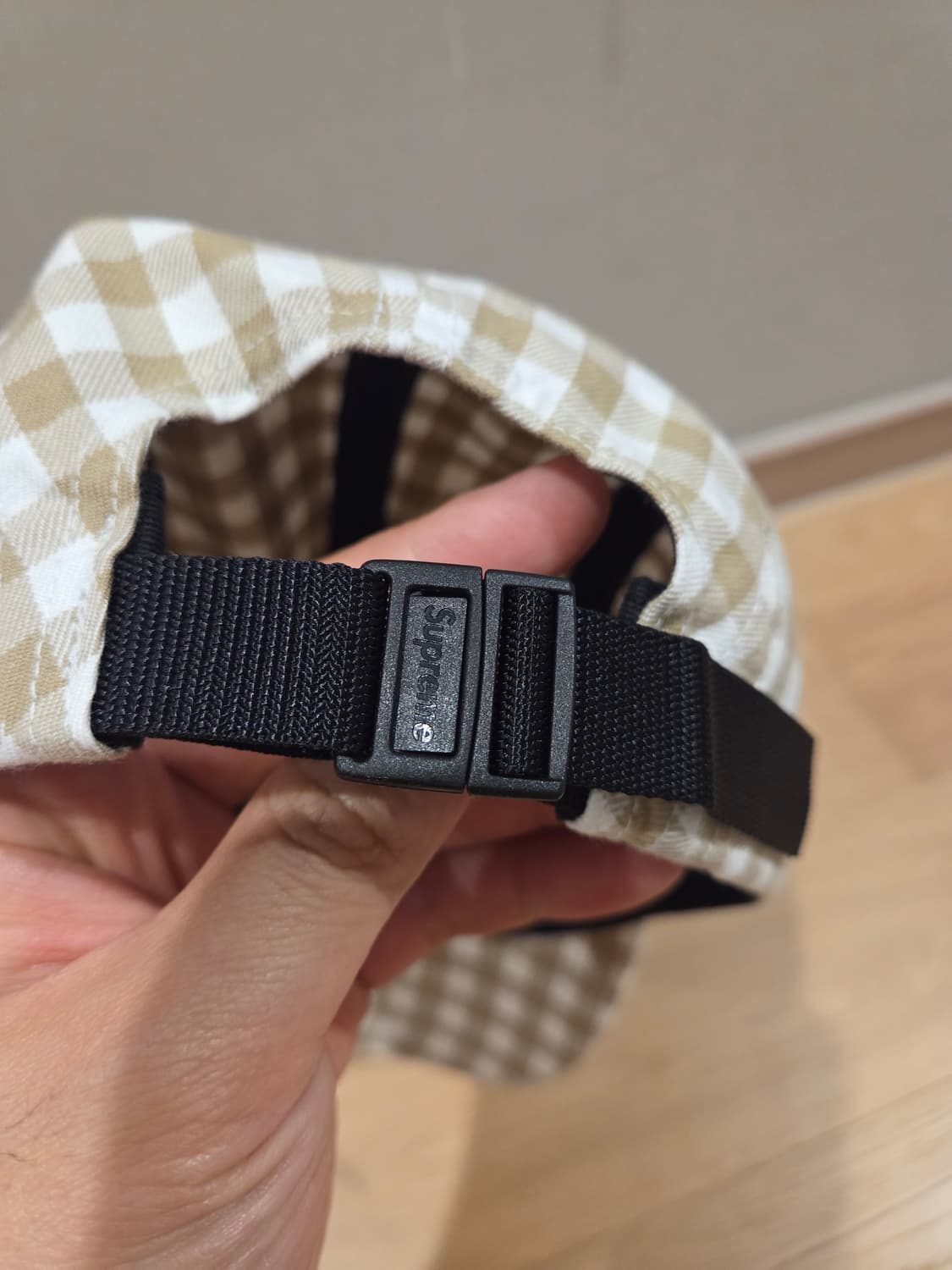 슈프림 23SS 깅엄 캠프캡 탄(Tan) 상품이미지3