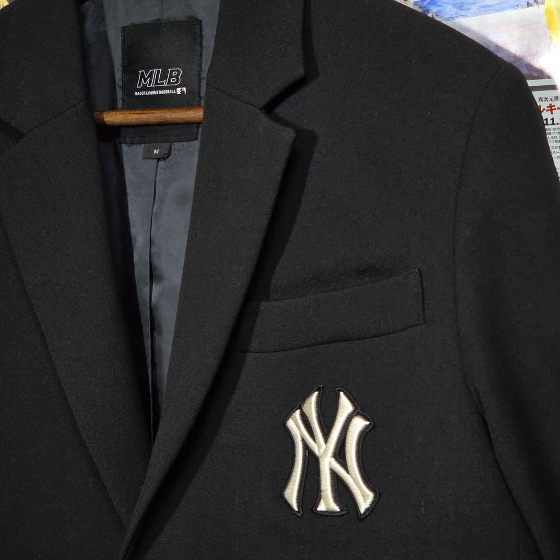 엠엘비 뉴욕양키스 블랙 블레이저 자켓 상품이미지3