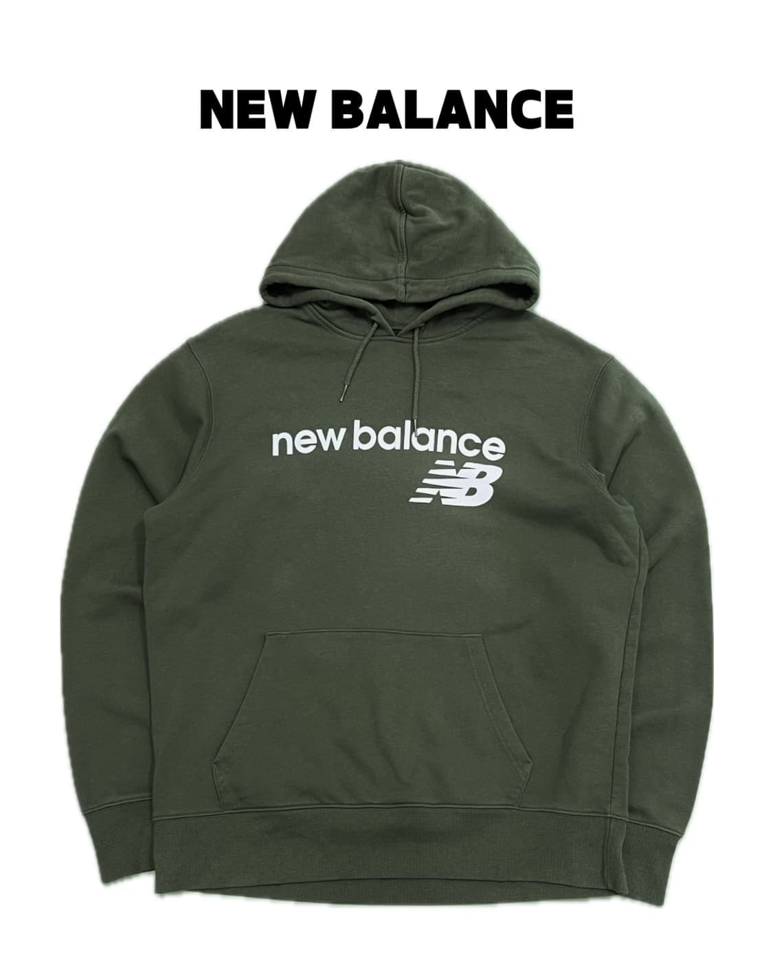 (L) 뉴발란스 프린팅 맨투맨 올리브 상품이미지1