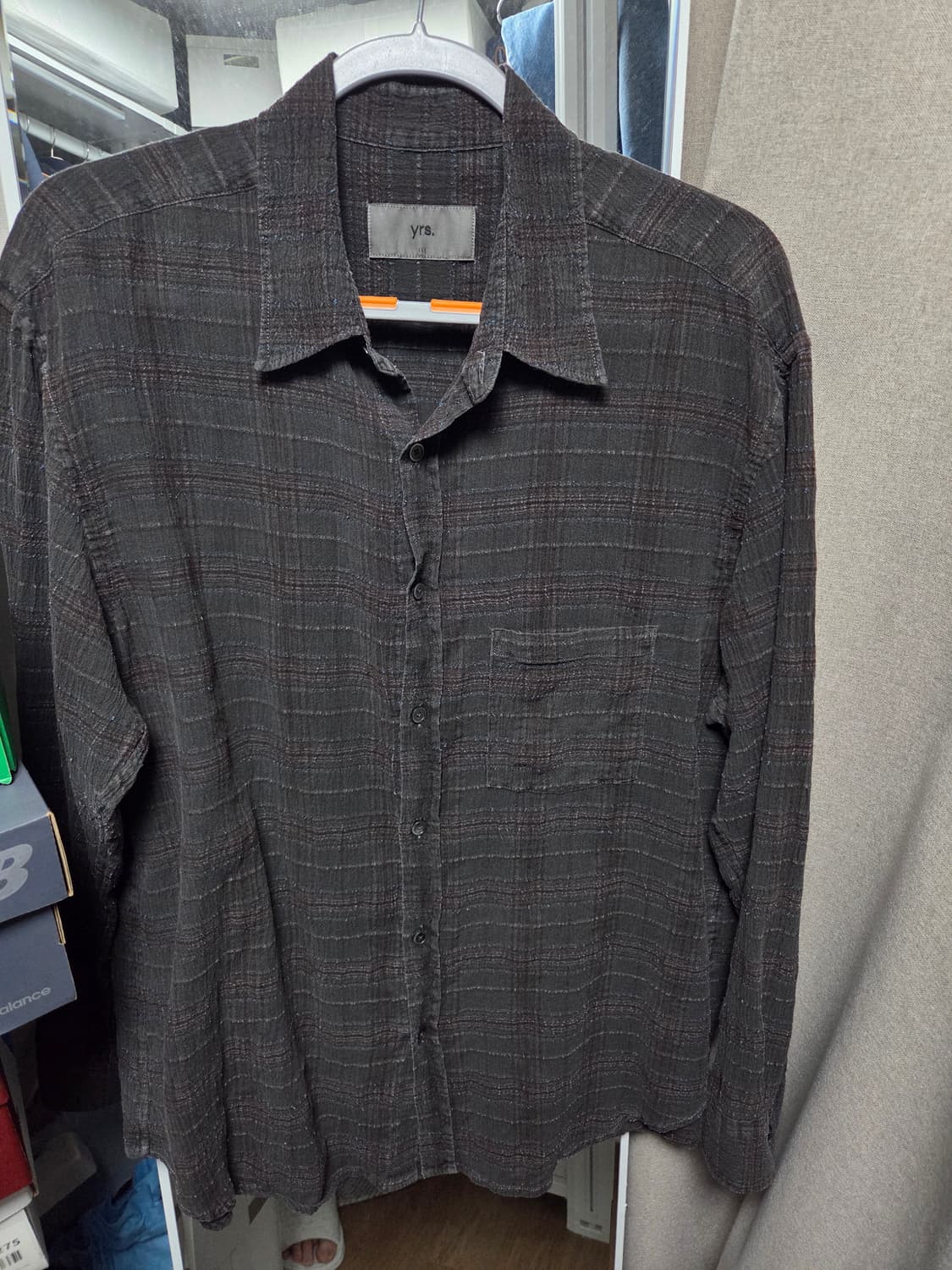 이얼즈어고 클래식핏 포이카 체크셔츠 3사이즈 상품이미지1