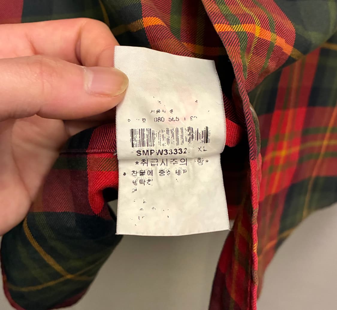 (L)POLO 폴로랄프로렌 타탄체크 포켓 엘보 스웨이드패치 셔츠 상품이미지10