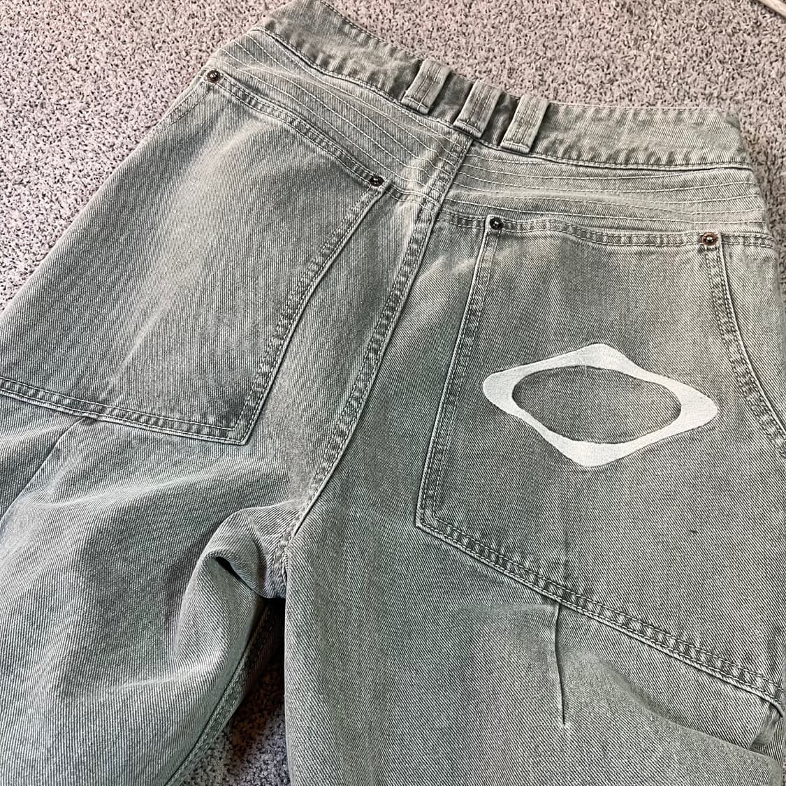 미스치프 우먼 더블 버튼 데님 팬츠 상품이미지2