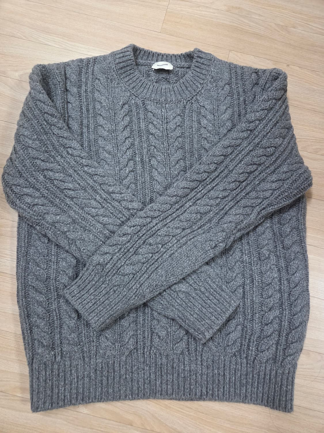 인더로우 알파카 케이블 니트 2사이즈 상품이미지2