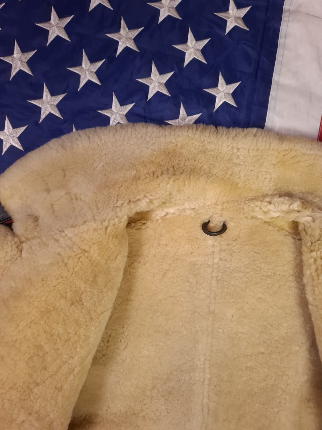 90's 일본판 미공군 B-3 TYPE 리얼레더 항공 폭격기 무스탕 상품이미지10