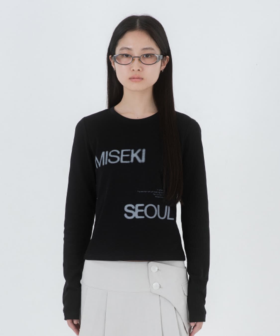미세키 서울 로고 롱슬리브 블랙 상품이미지1