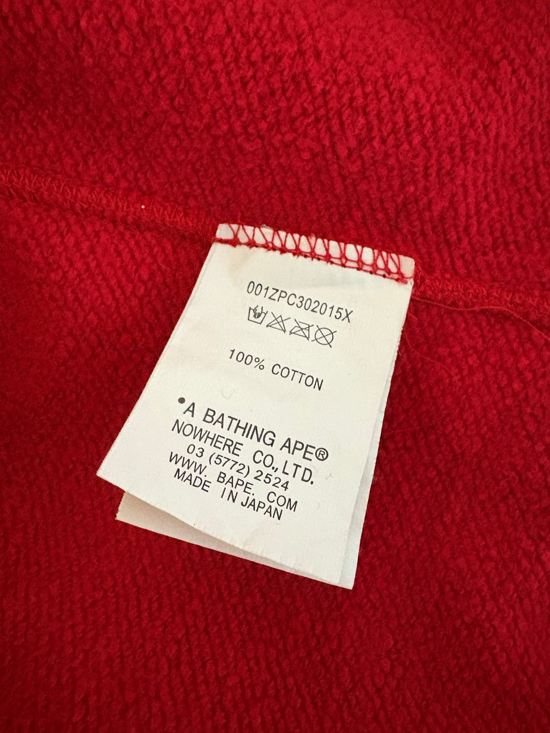 베이프 레드카모 샤크후드집업 L 판매합니다 상품이미지4