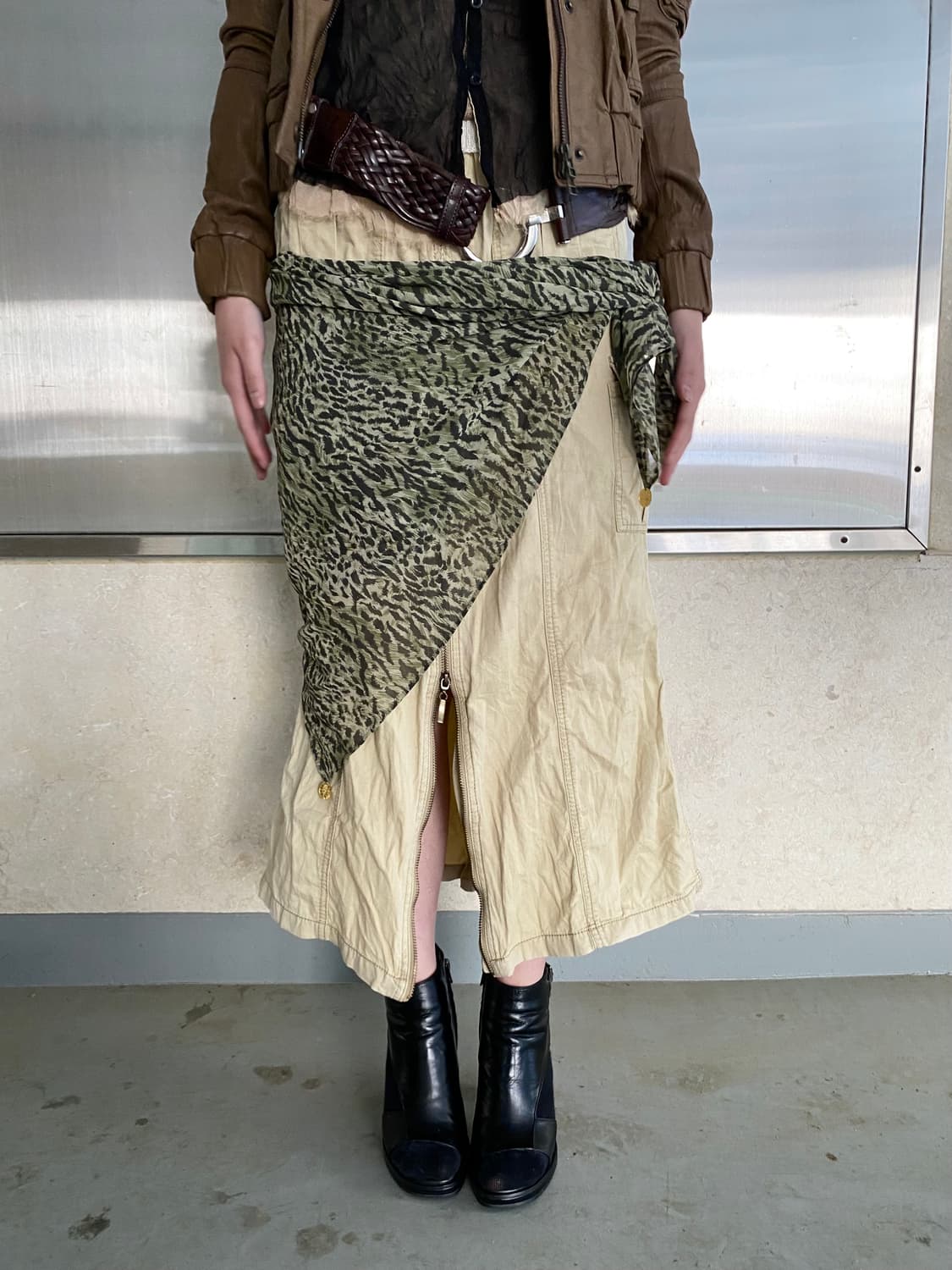[CECIL McBee]2000s Beige Zip 고아 GOA 상품이미지1