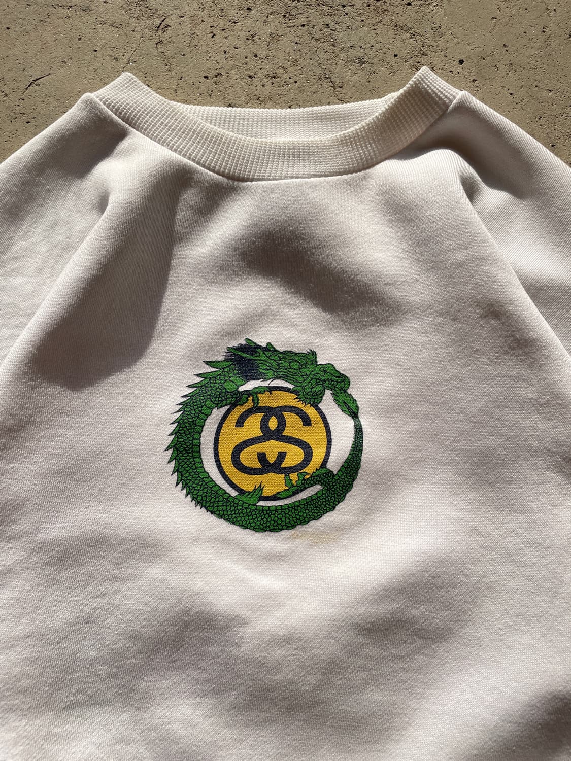 Rare!)90s Stussy USA Dragon Sweatshirt 상품이미지4