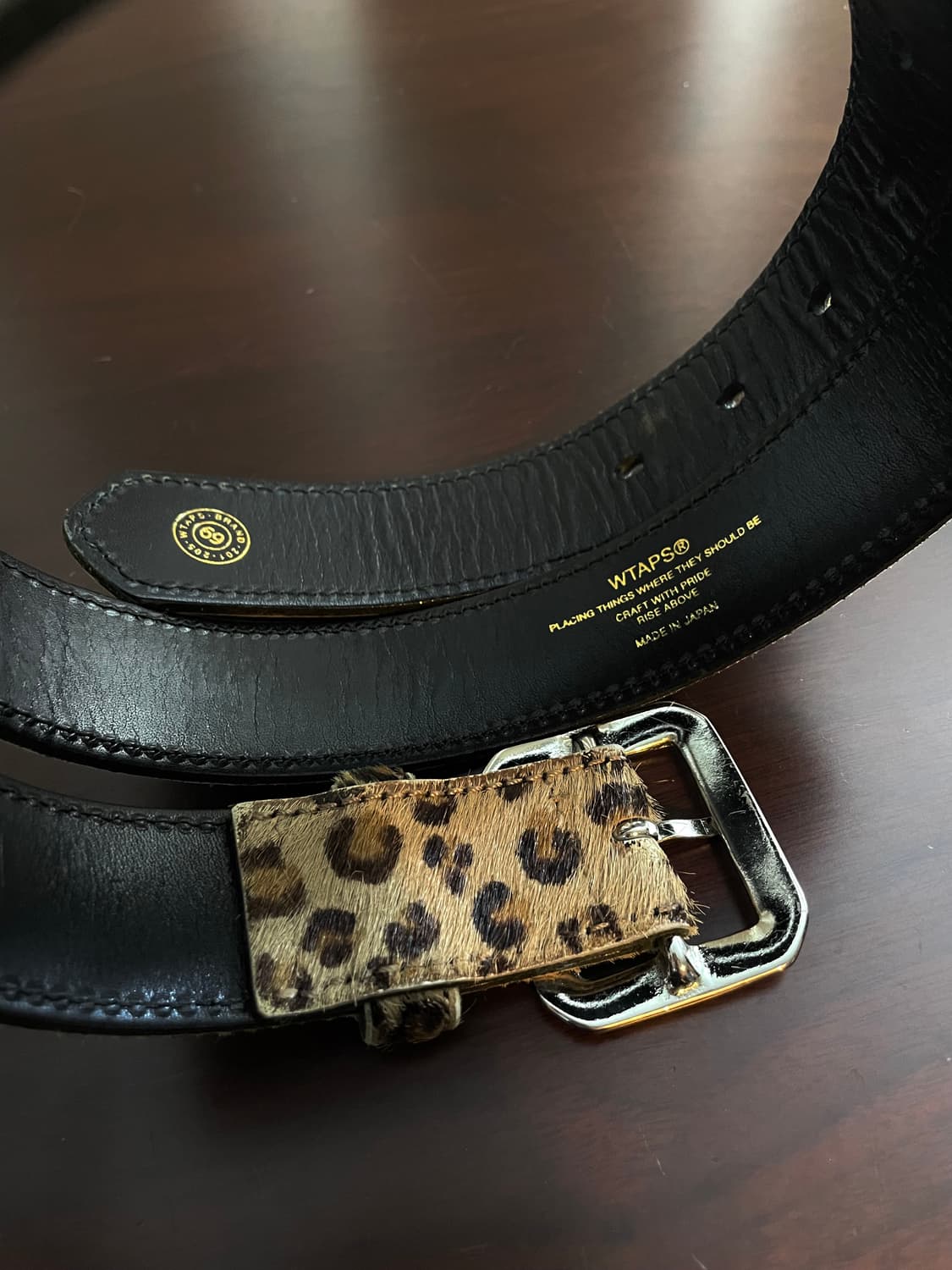 더블탭스 레오파드 벨트 상품이미지2