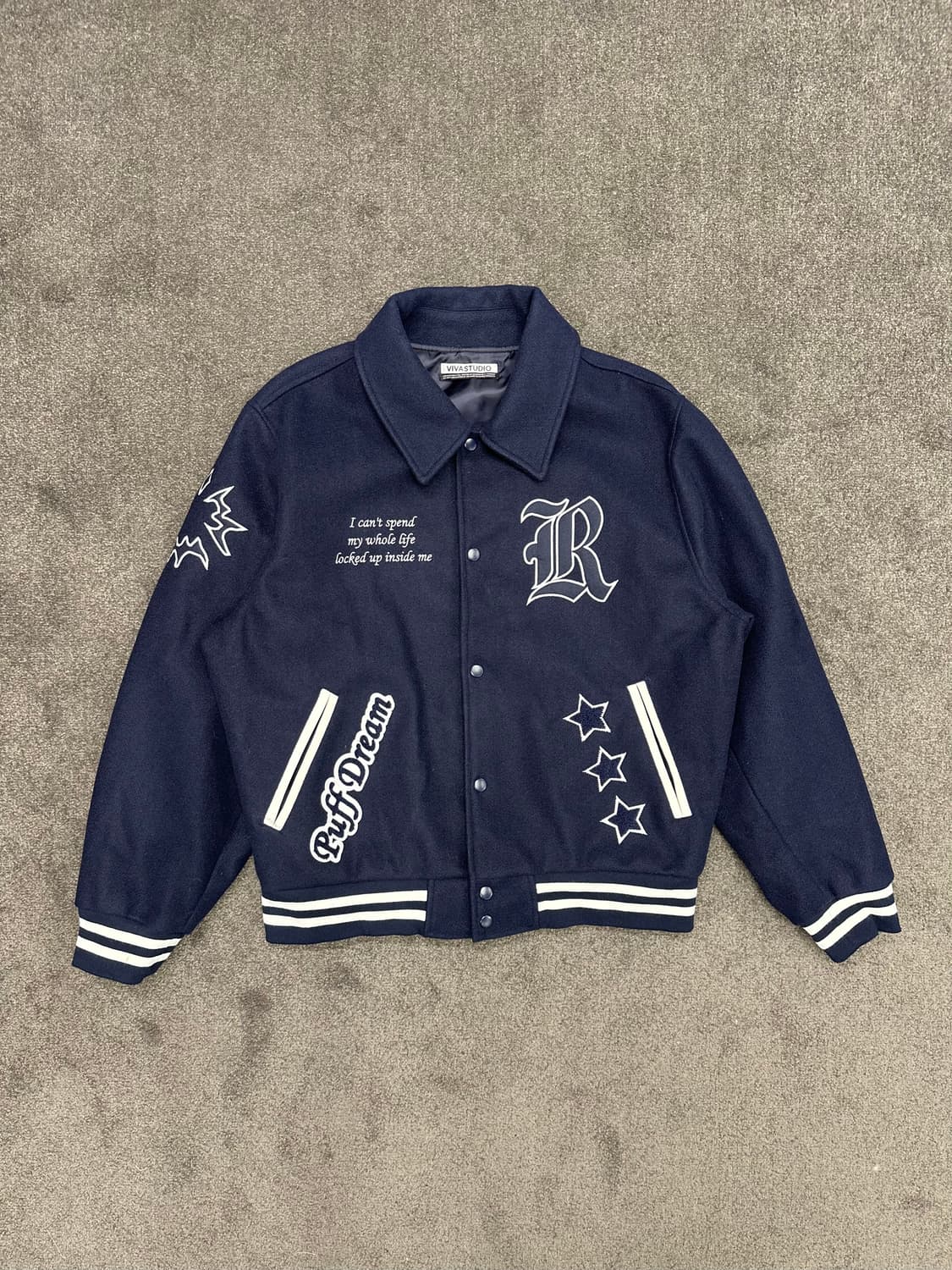 VIVASTUDIO R 로고 바시티 자켓 M 상품이미지1