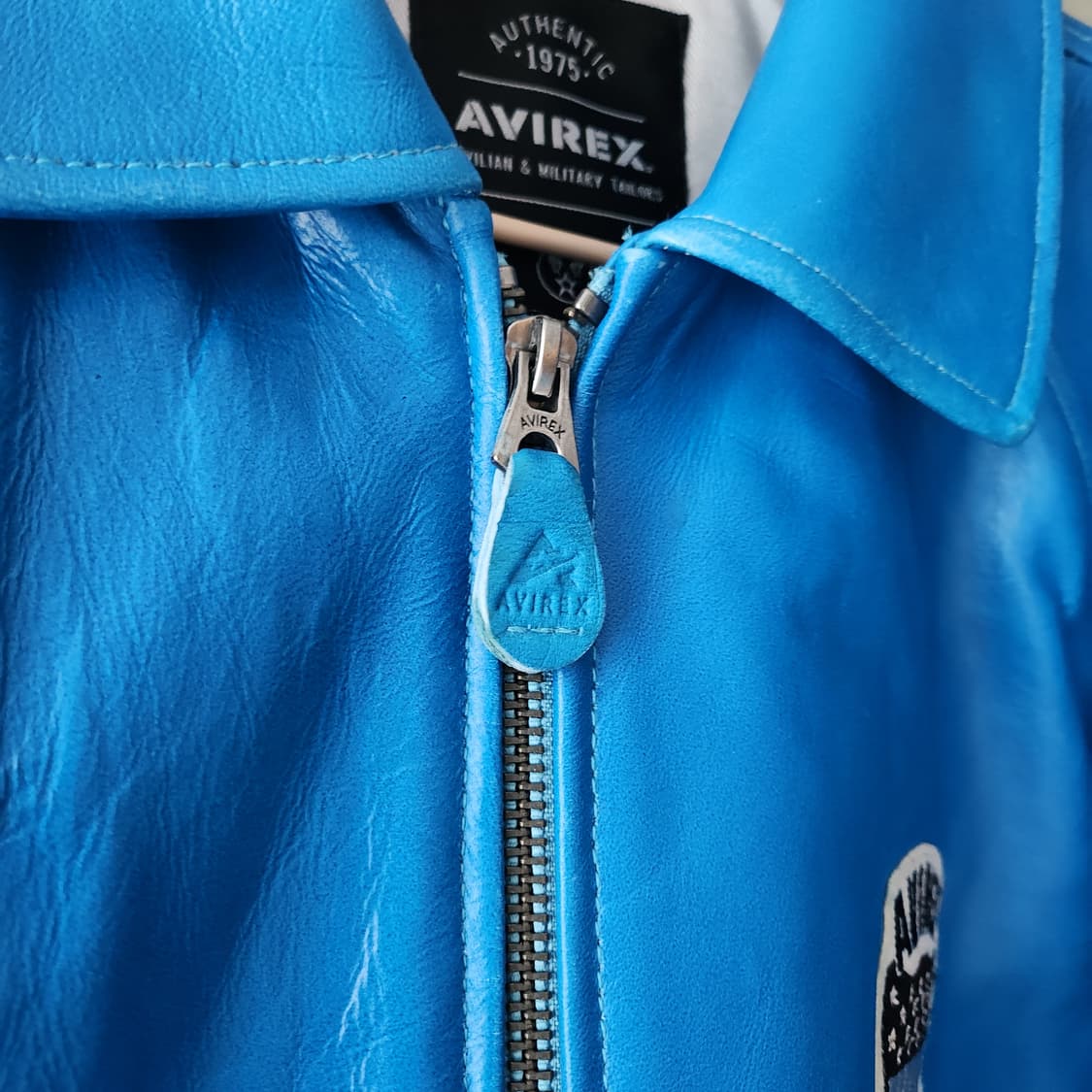 [새상품] 아비렉스 레더자켓 블루 XL 상품이미지2