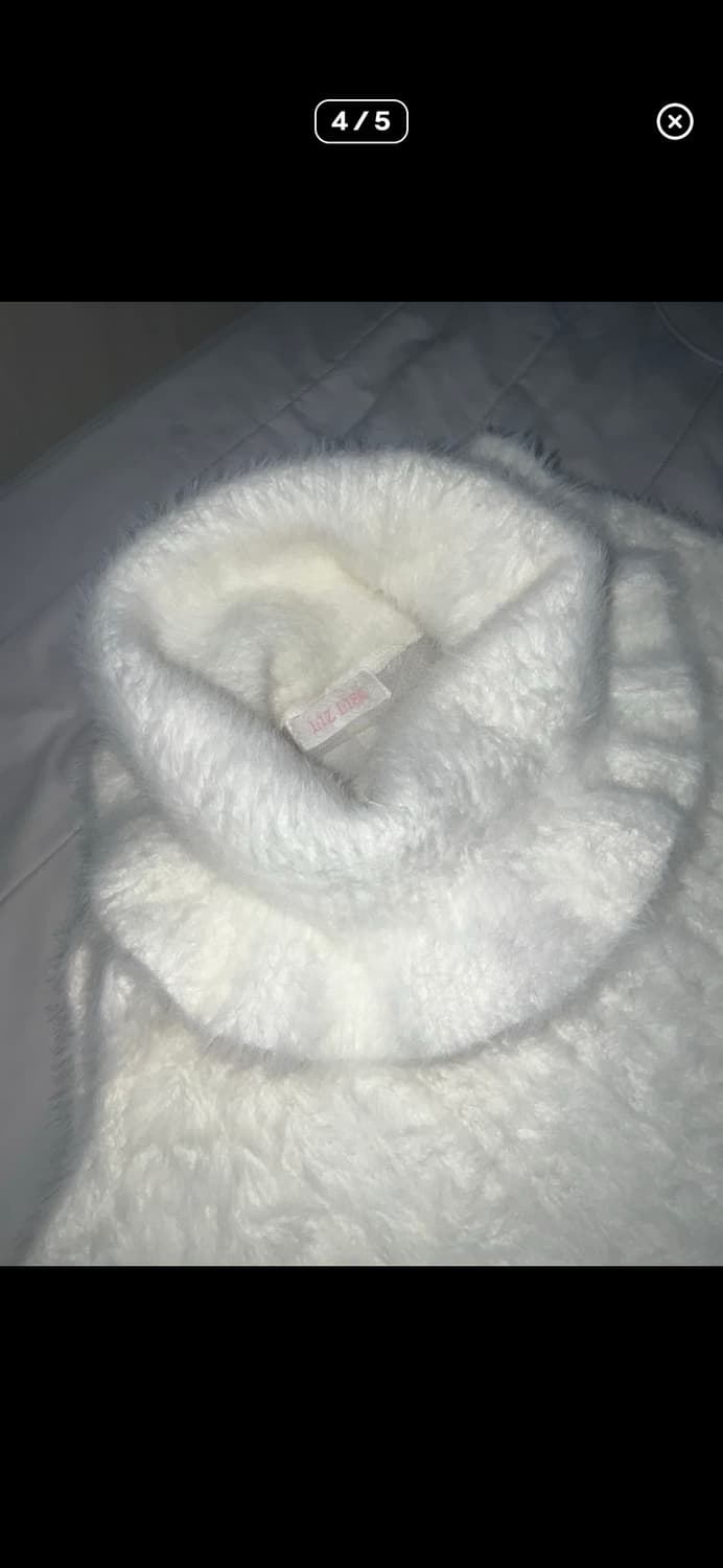 리즈리사 오프숄더 목폴라 앙고라 원피스 상품이미지5