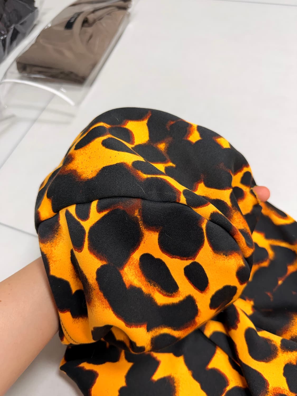 나이키 레오파드 기모 후드티 상품이미지6