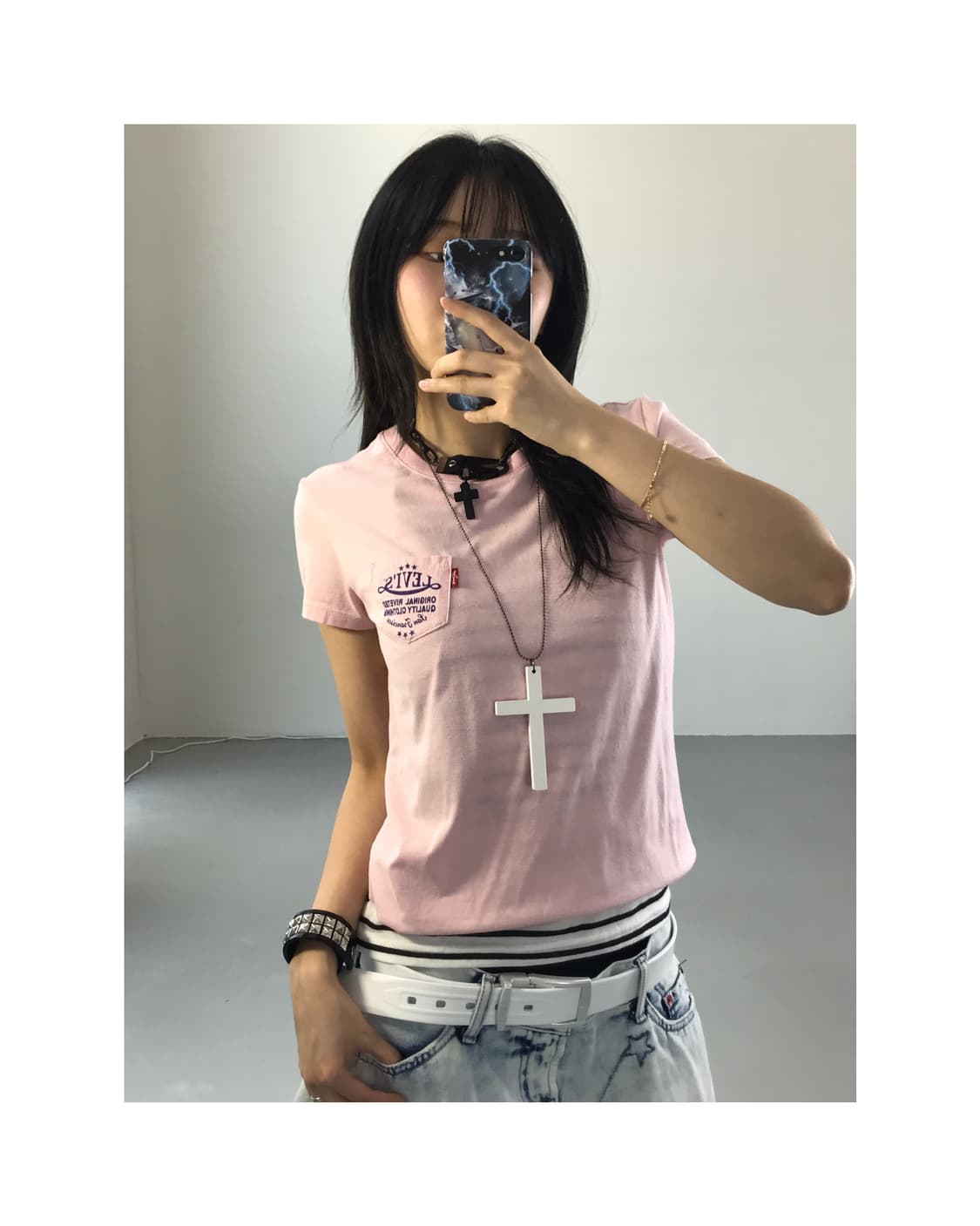 Levi's Pink Short Sleeve T-Shirts 상품이미지1