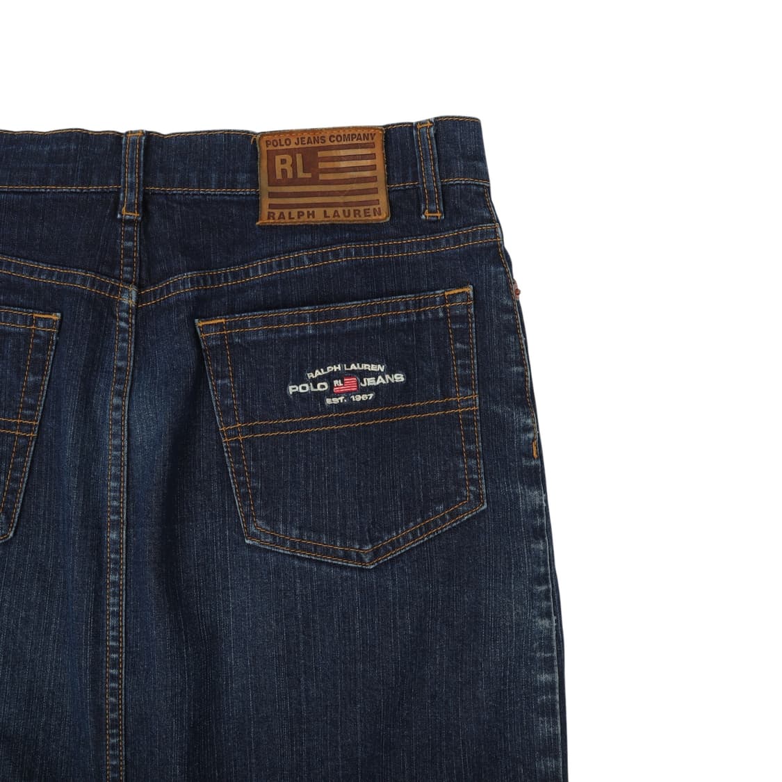 폴로진스 랄프로렌 미디 데님 스커트 상품이미지2