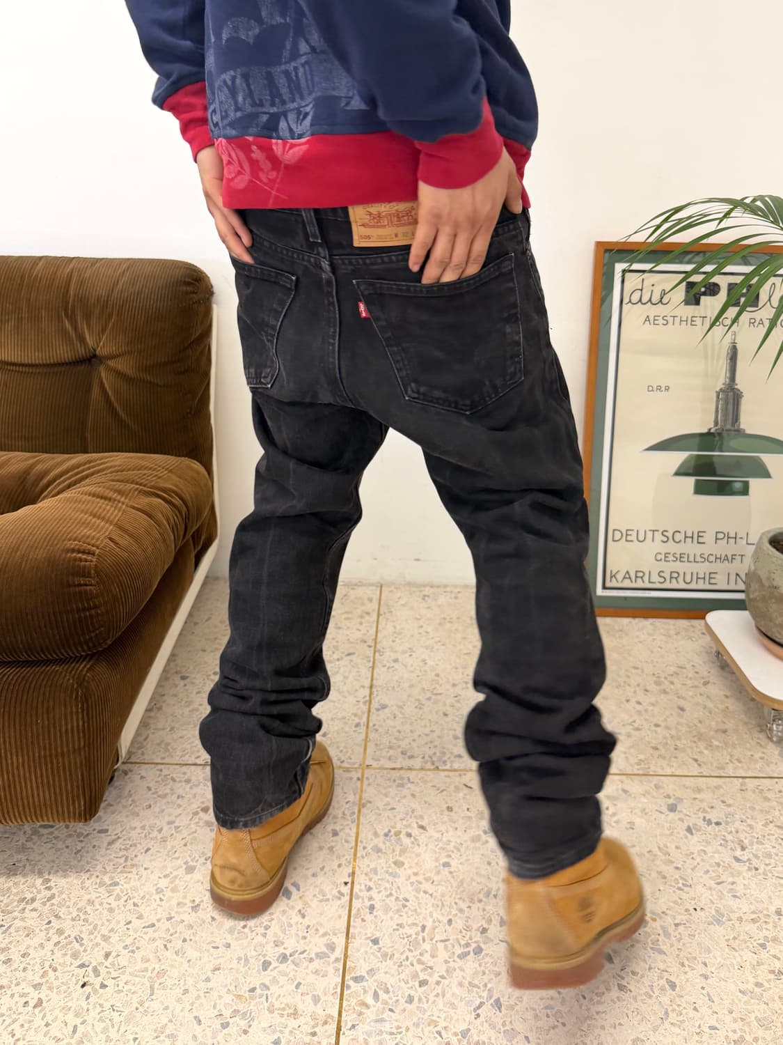 90's MADE IN USA 🇺🇸 리바이스 505 블랙 빅 E 상품이미지2