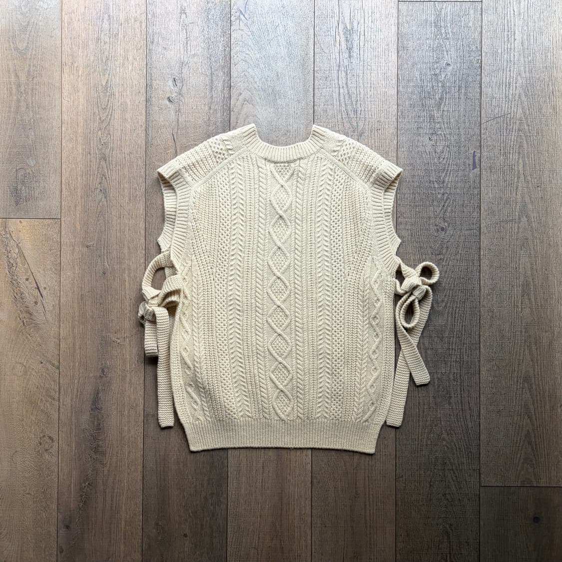 Ribbon Crochet Open Vest 상품이미지9