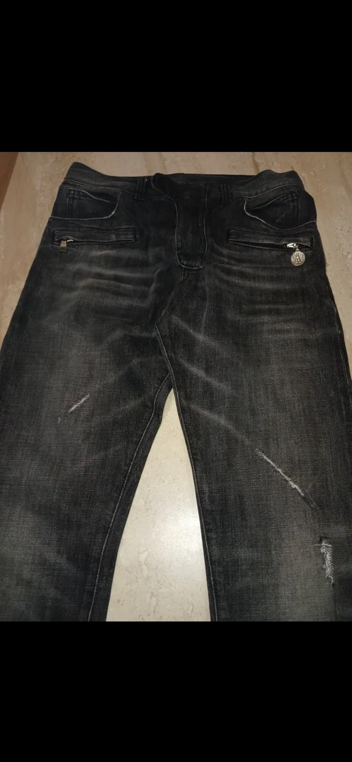 2011 BALMAIN SELVEDGE BIKERS DENIM PANTS 상품이미지2