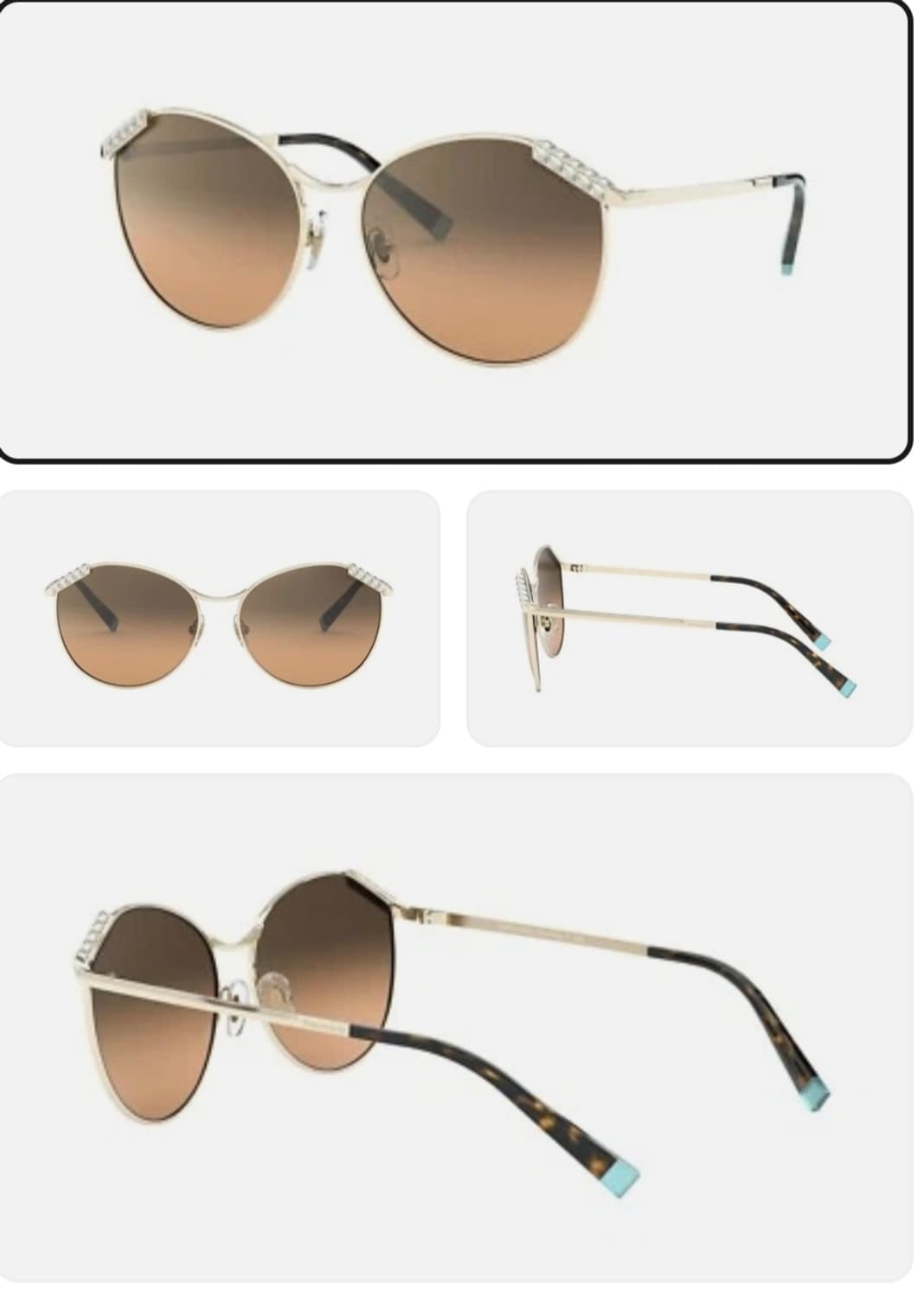 티파니앤코 선글라스 골드 프레임 상품이미지3