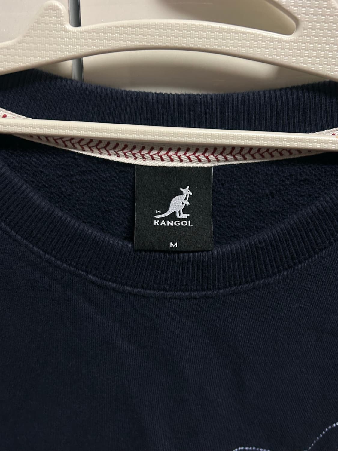 캉골 반팔 맨투맨 네이비 실측 110 상품이미지2