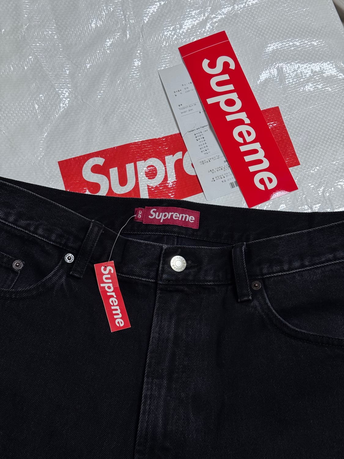 [38] 이번주까지 25fw 슈프림 배기 팬츠 38 상품이미지1