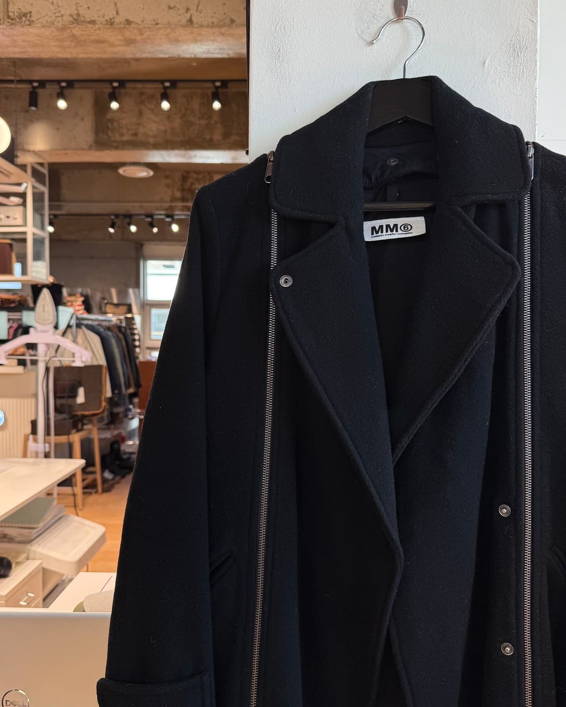 mm6 블랙 지퍼 울 자켓  상품이미지4