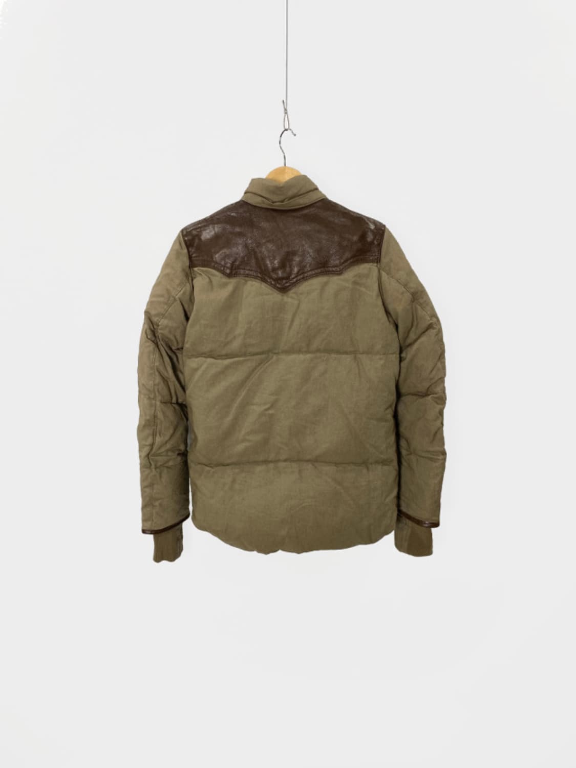 핸드워머 레더  웨스턴 다운 패딩 상품이미지5