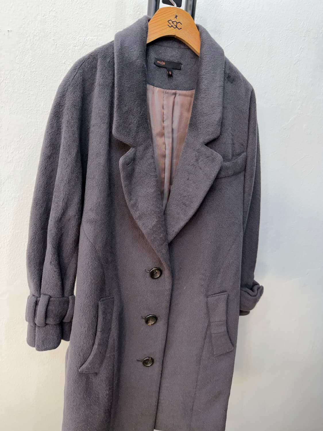 정품) maje 마쥬 루즈핏 앙고라 코트 0 상품이미지2