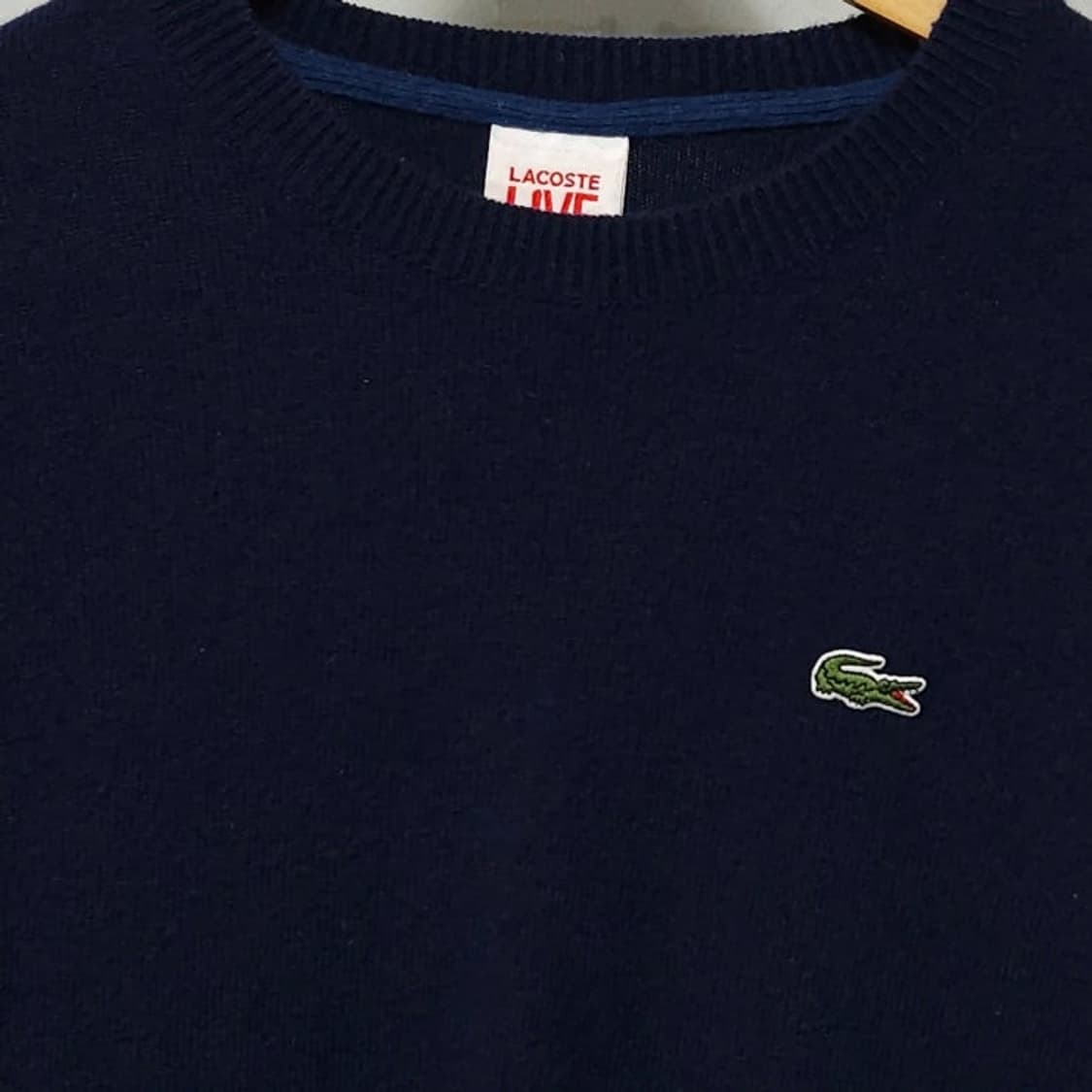 95 Lacoste 라코스테 울 니트 스웨터 네이비 상품이미지2