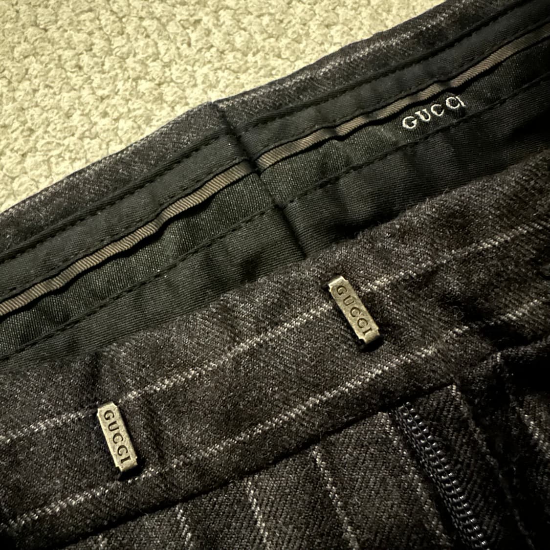00s 구찌 Gucci 핀스트라이프 슬랙스 상품이미지4
